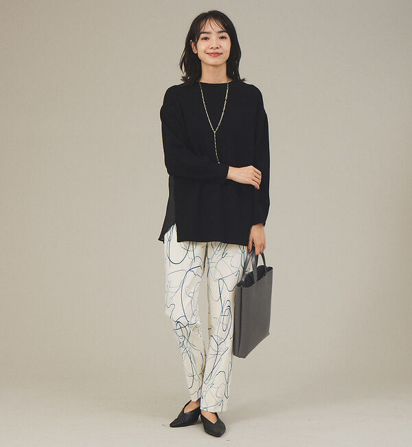 qualite「《セットアップ対応》ドローイングハイウエストテーパードパンツ」|その他|