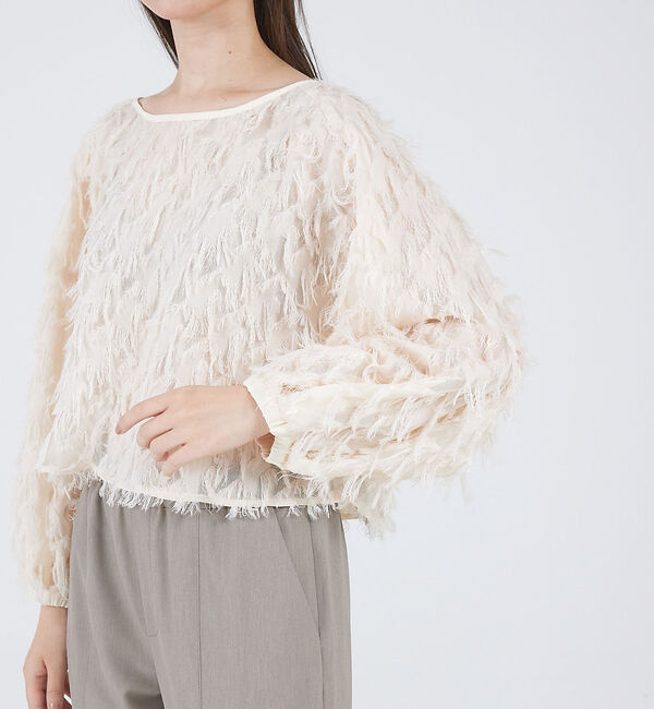 qualite「カットジャガードプルオーバー」|シャツ・ブラウス|