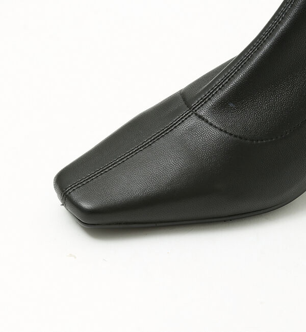 AU BANNISTER「【スノーソール/晴雨兼用】メタルラインヒールストレッチブーツ」|ショートブーツ|