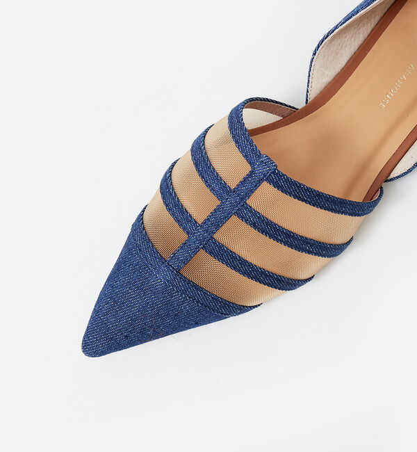 AU BANNISTER「メッシュポインテッドフラットパンプス」|パンプス|