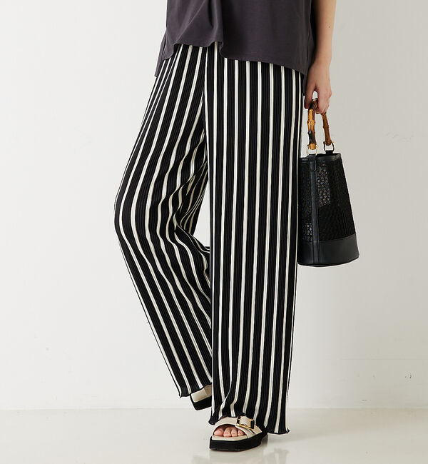 abahouse mavie「クリスタルプリーツパンツ」|その他|