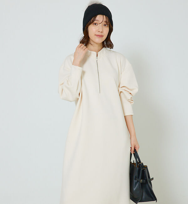 abahouse mavie「【大人のいちまんワンピ】シルキーダンボールワンピ」|ワンピース|