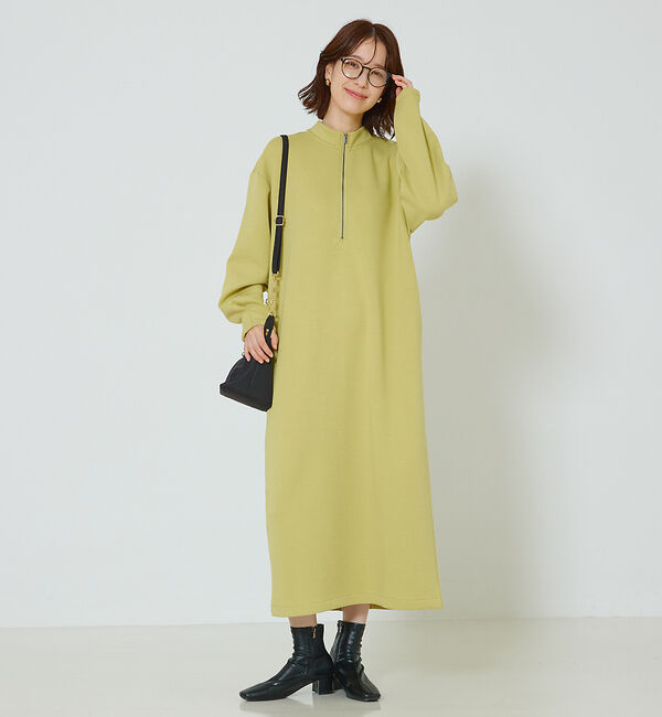 abahouse mavie「【大人のいちまんワンピ】シルキーダンボールワンピ」|ワンピース|