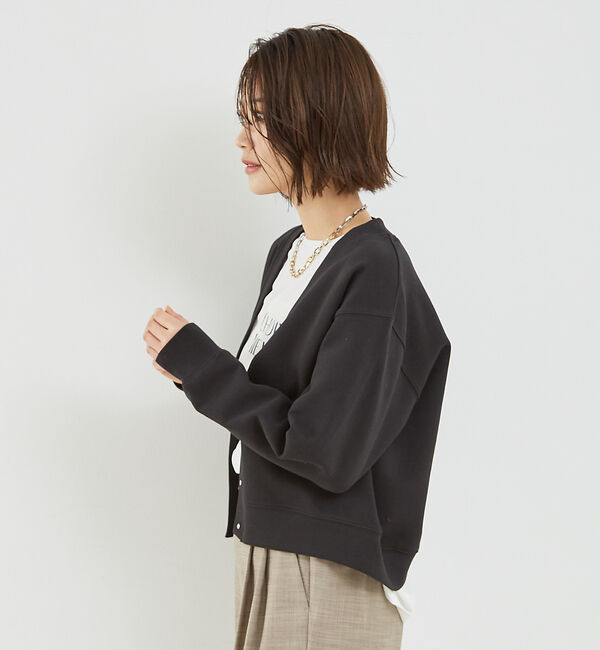 abahouse mavie「【セットアップ対応】シルキーダンボールカーディガン」|カーディガン|