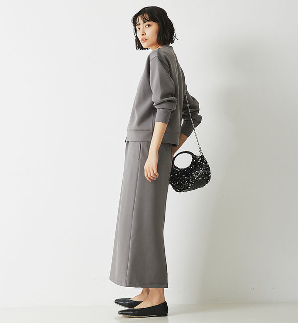 abahouse mavie「【セットアップ対応】シルキーダンボールカーディガン」|カーディガン|