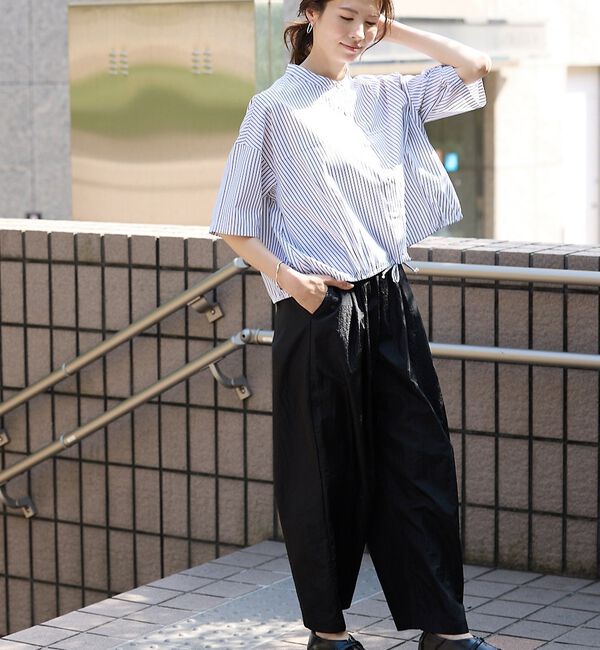 abahouse mavie「ドロストショートシャツ」|シャツ・ブラウス|