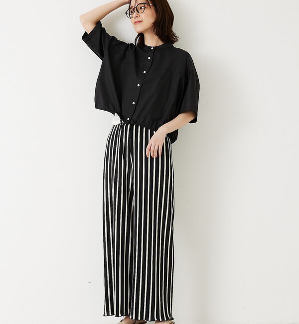 abahouse mavie「ドロストショートシャツ」|シャツ・ブラウス|