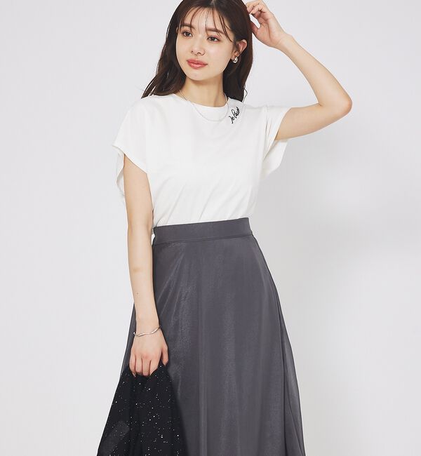 abahouse mavie「刺繍ロゴTシャツ」|Tシャツ・カットソー|