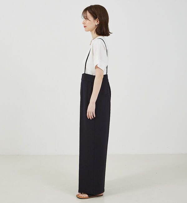 abahouse mavie「【セットアップ対応】ライトツイードサスペンダーパンツ」|その他|