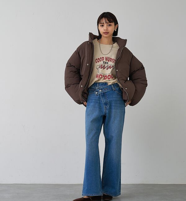 abahouse mavie「【non-no掲載】中綿オーバースタンドブルゾン」|ブルゾン・スタジャン|