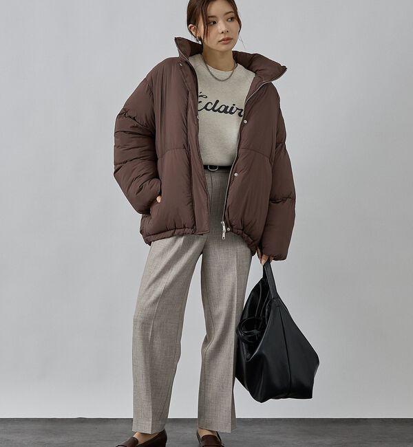 abahouse mavie「【non-no掲載】中綿オーバースタンドブルゾン」|ブルゾン・スタジャン|