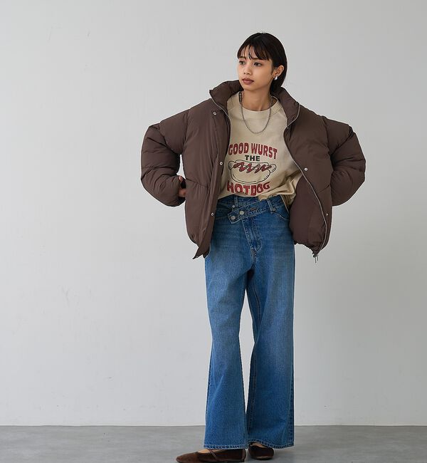 abahouse mavie「【non-no掲載】中綿オーバースタンドブルゾン」|ブルゾン・スタジャン|