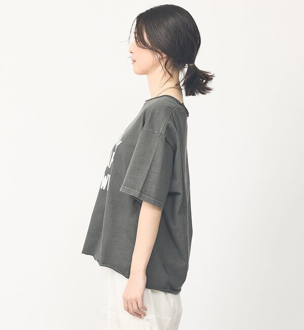 abahouse mavie「【2WAY】ピグメントオフショルダーロゴTシャツ」|Tシャツ・カットソー|