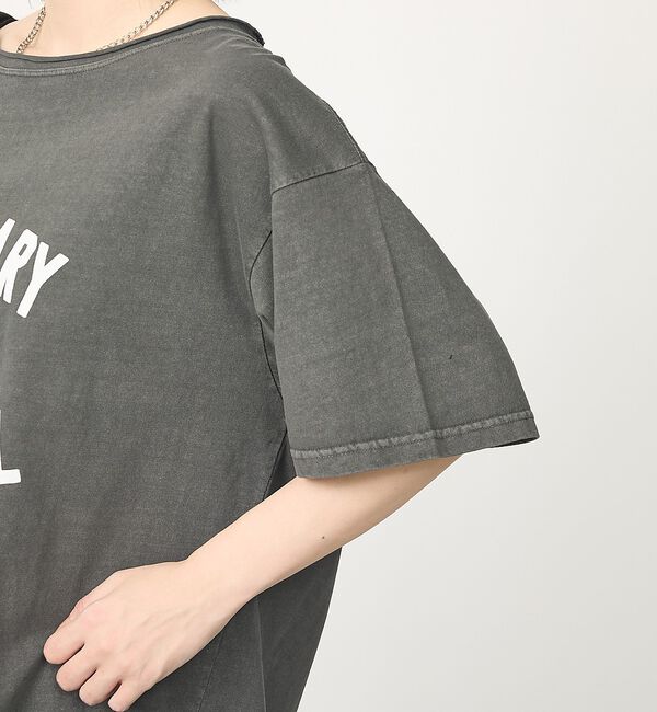 abahouse mavie「【2WAY】ピグメントオフショルダーロゴTシャツ」|Tシャツ・カットソー|