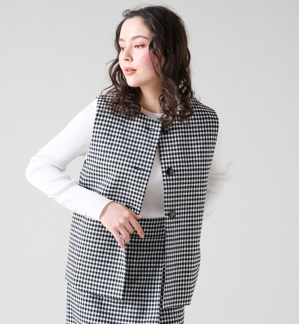 TIARA「クルーネックジレ（セットアップ可）」|ベスト・ジレ|