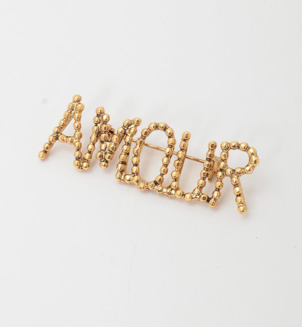 TIARA「【ADER.bijoux/アデルビジュー】CUTSTEEL amour brooch」|ブローチ・コサージュ|ゴールド