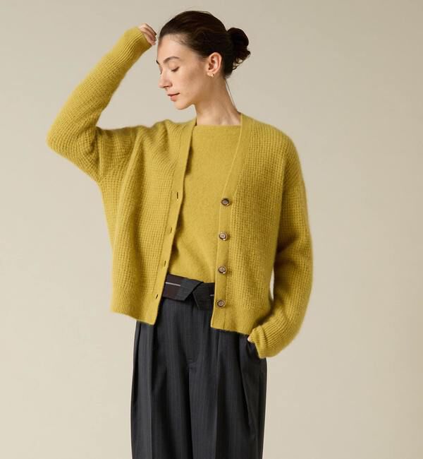 Liesse「フォックスウールカーディガン」|カーディガン|イエロー