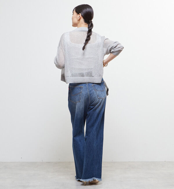 Soffitto「衿付きメッシュカーディガン」|カーディガン|