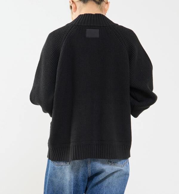 Soffitto「バルキージップ付ニット」|カーディガン|