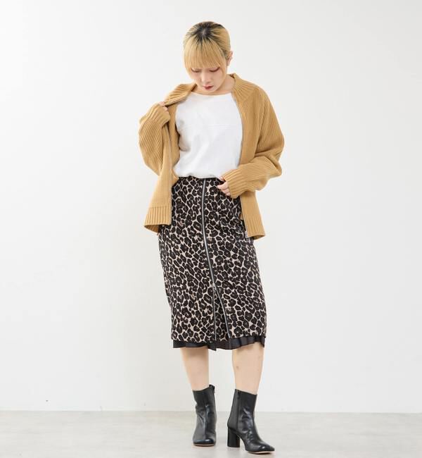 Soffitto「バルキージップ付ニット」|カーディガン|