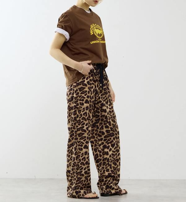 SOFFITTO「レオパード柄ALLゴムリラックスパンツ」|その他|