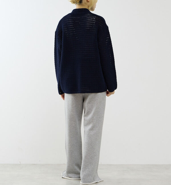 SOFFITTO「クロシェ風ニットカーディガン」|カーディガン|