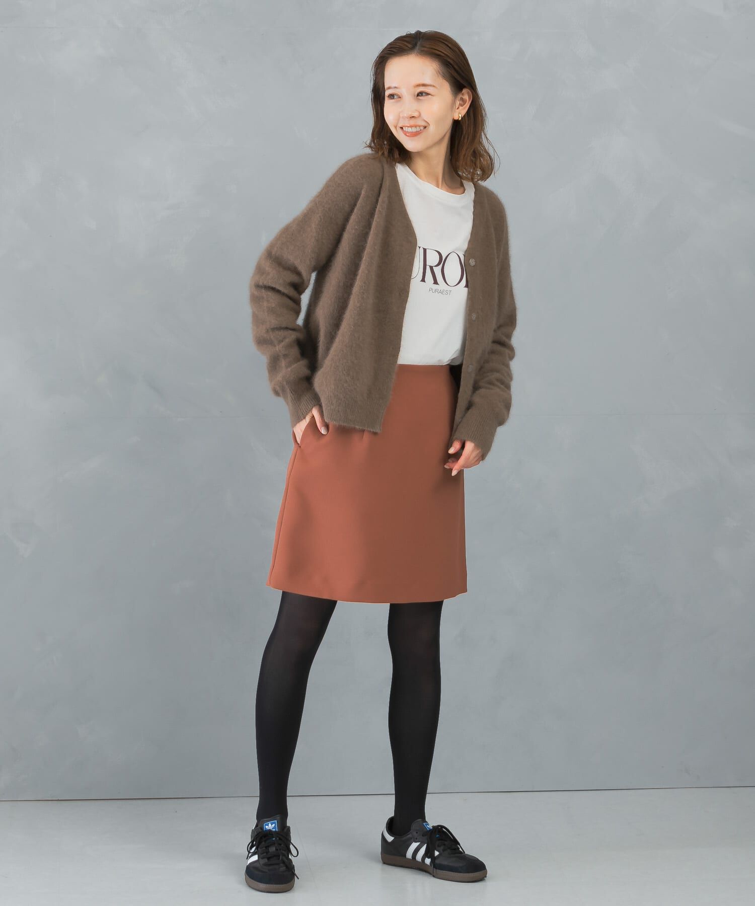 URBAN RESEARCH ROSSO「バックファスナーミニスカート」|スカート|