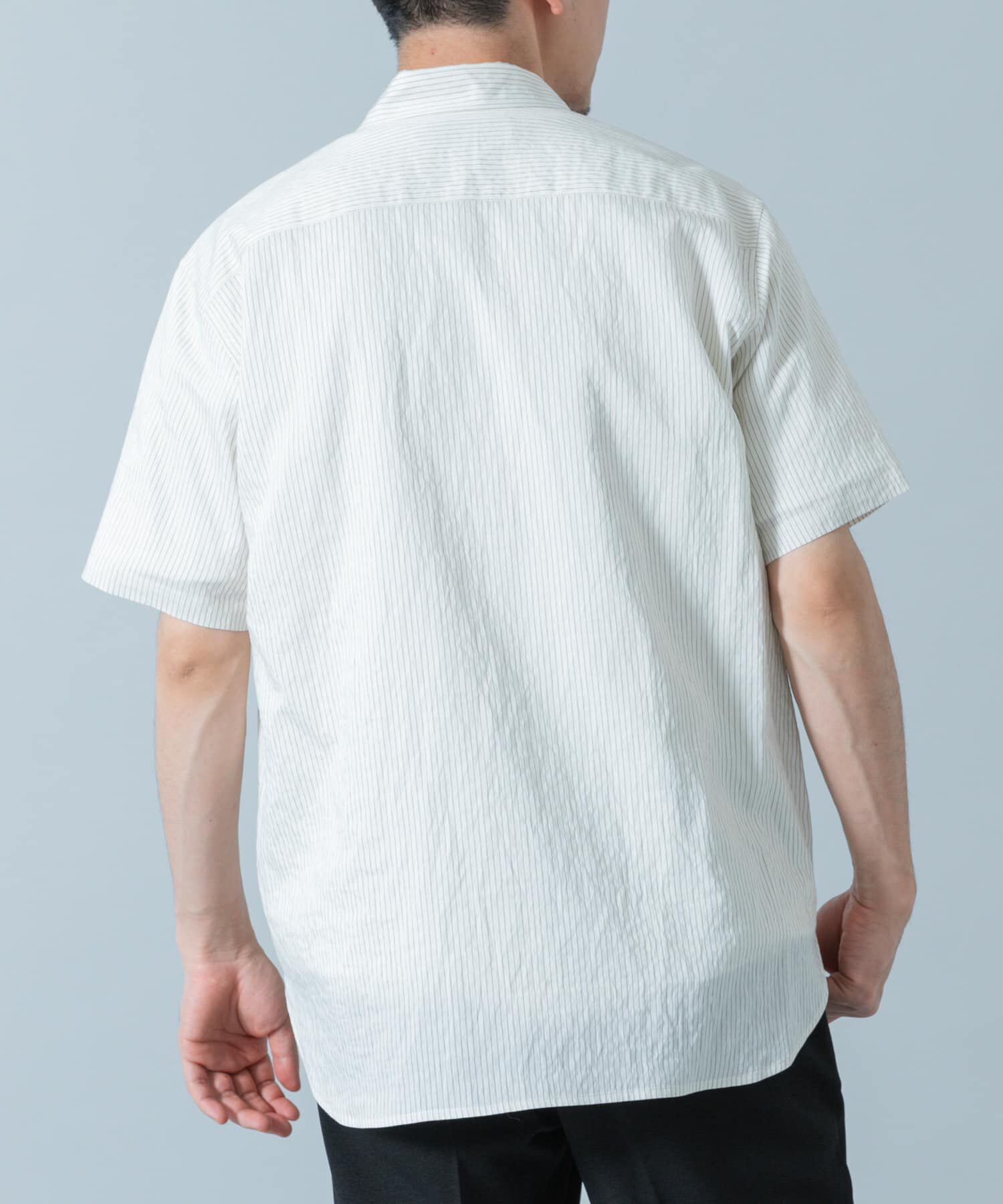 URBAN RESEARCH ROSSO「『WEB限定』『XLサイズあり』ストライプレギュラーカラー半袖シャツ」|シャツ・ブラウス|