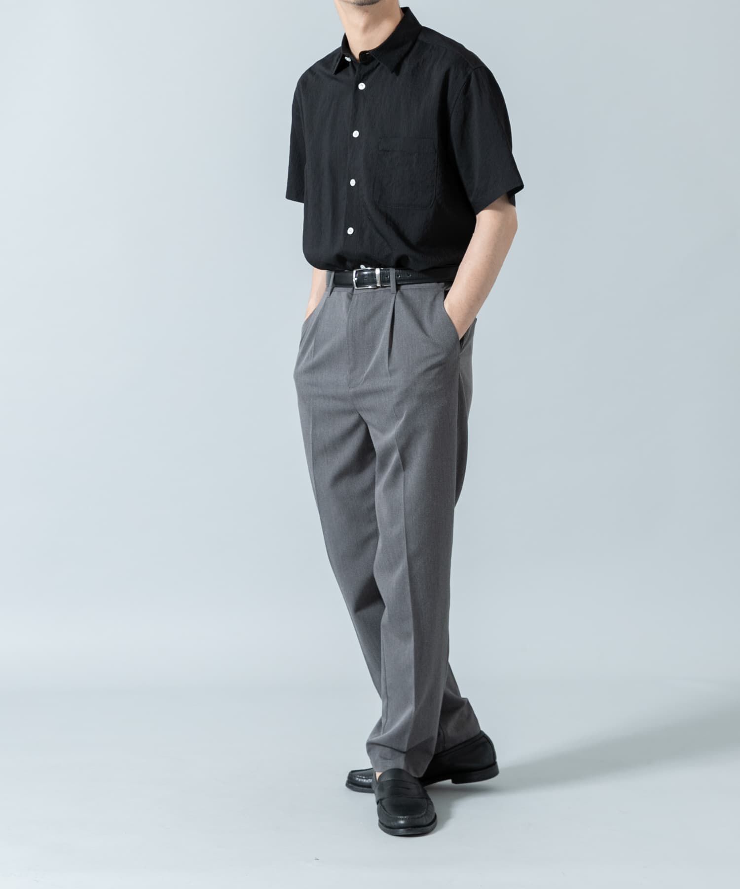 URBAN RESEARCH ROSSO「『WEB限定』『XLサイズあり』ストライプレギュラーカラー半袖シャツ」|シャツ・ブラウス|