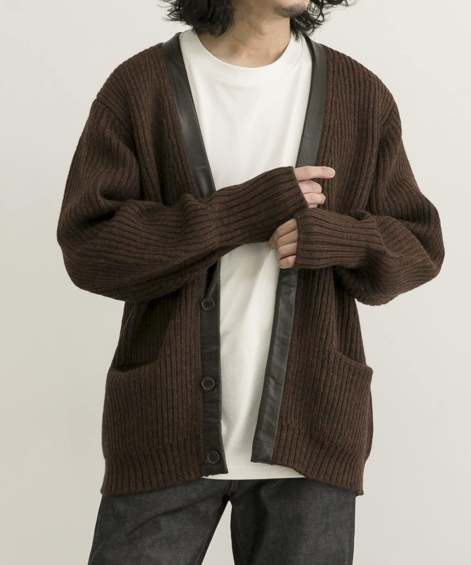 URBAN RESEARCH「COSEI　5G両畦 CARDIGAN」|カーディガン|