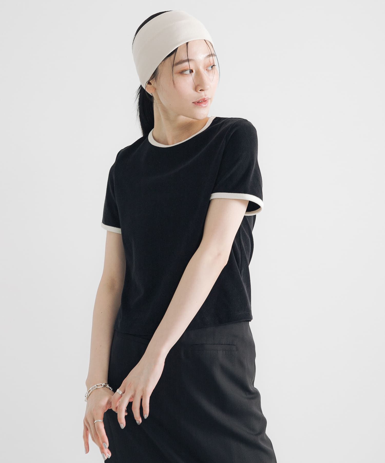 URBAN RESEARCH「パイルリンガーコンパクトTシャツ」|Tシャツ・カットソー|