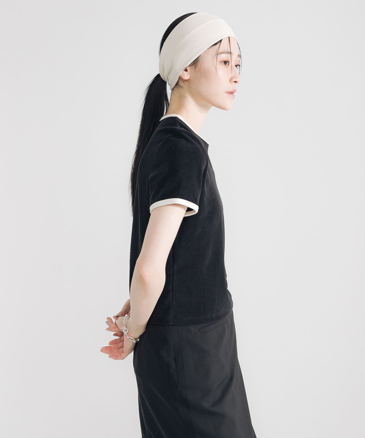 URBAN RESEARCH「パイルリンガーコンパクトTシャツ」|Tシャツ・カットソー|