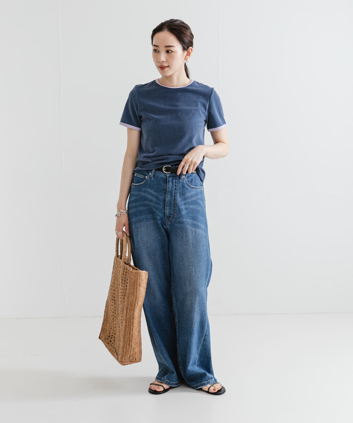 URBAN RESEARCH「パイルリンガーコンパクトTシャツ」|Tシャツ・カットソー|