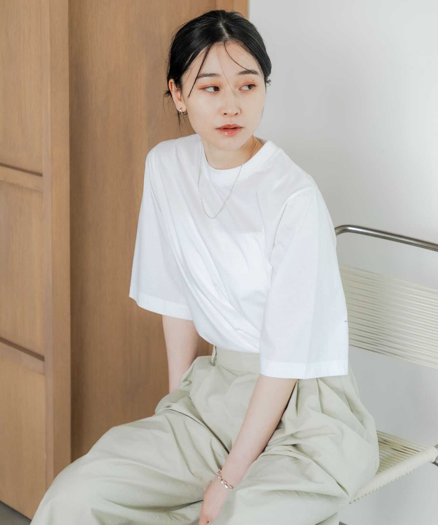 URBAN RESEARCH「スーピマコットンハーフスリーブカットソー」|Tシャツ・カットソー|