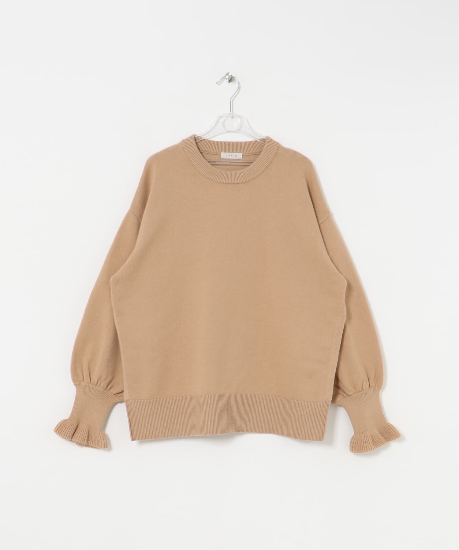 LAATO「frill sleeve knit」|ニット・セーター|マスタード