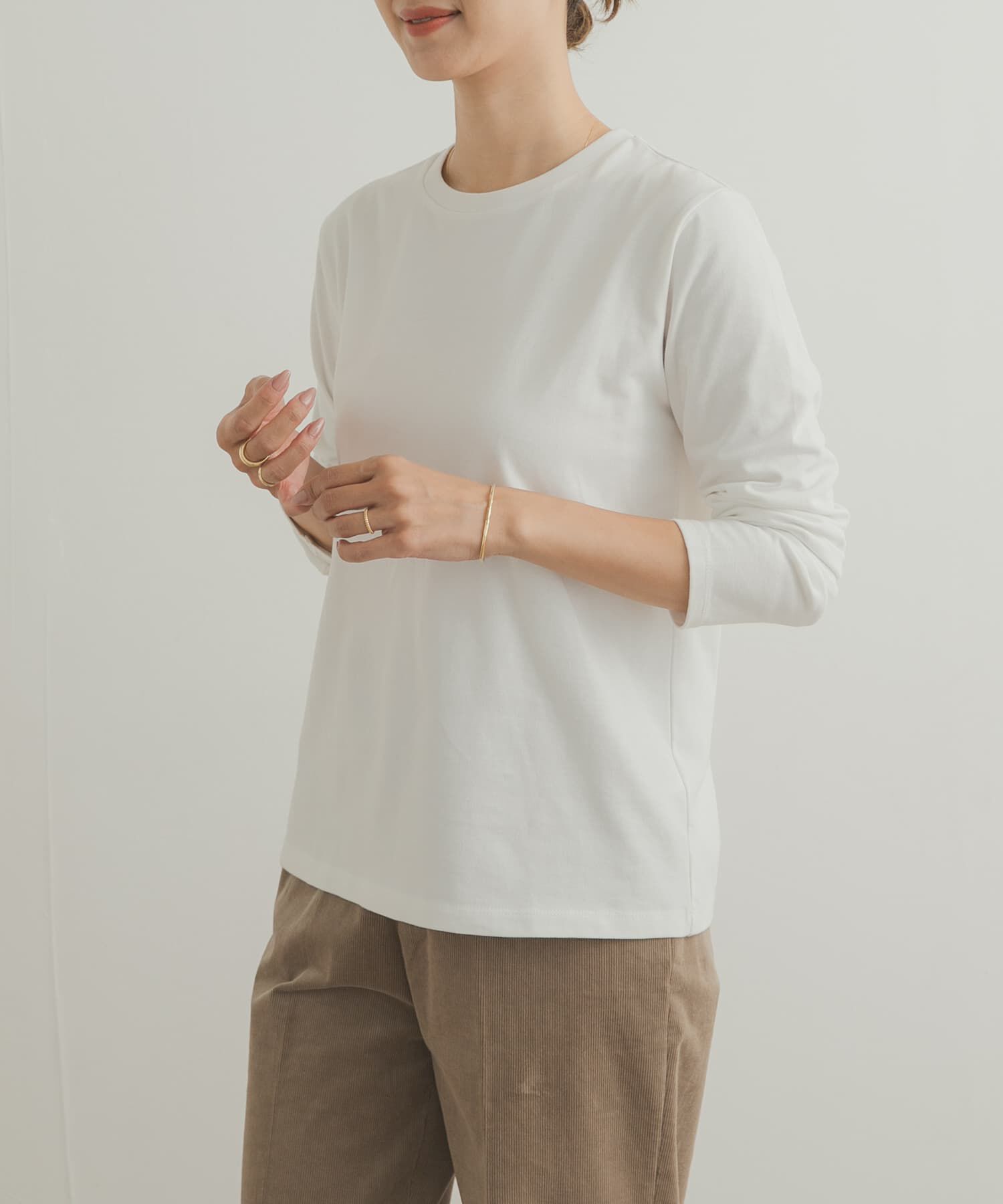 URBAN RESEARCH DOORS「Grow Organic クルーネックロングスリーブTシャツ」|Tシャツ・カットソー|