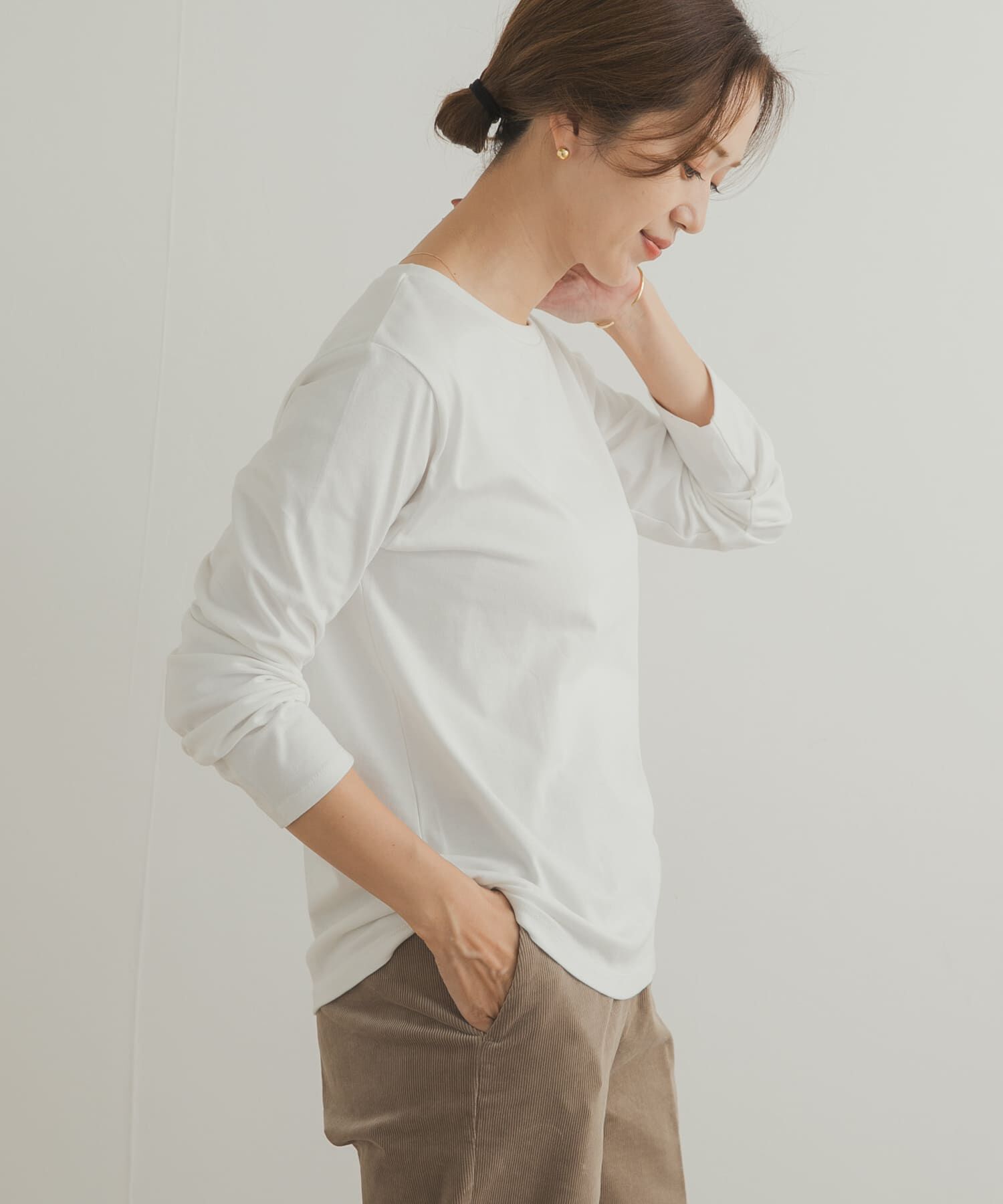 URBAN RESEARCH DOORS「Grow Organic クルーネックロングスリーブTシャツ」|Tシャツ・カットソー|