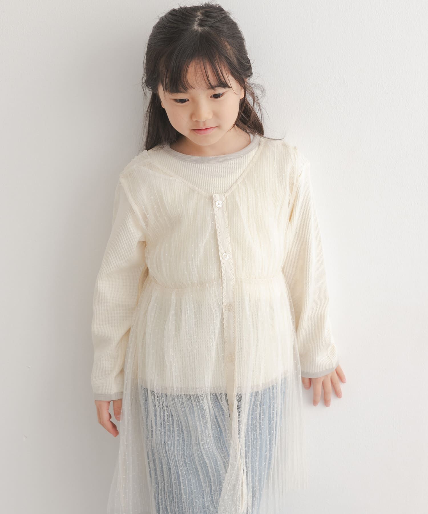URBAN RESEARCH DOORS「ワッフルパイピングロングスリーブTシャツ(KIDS)」|その他|