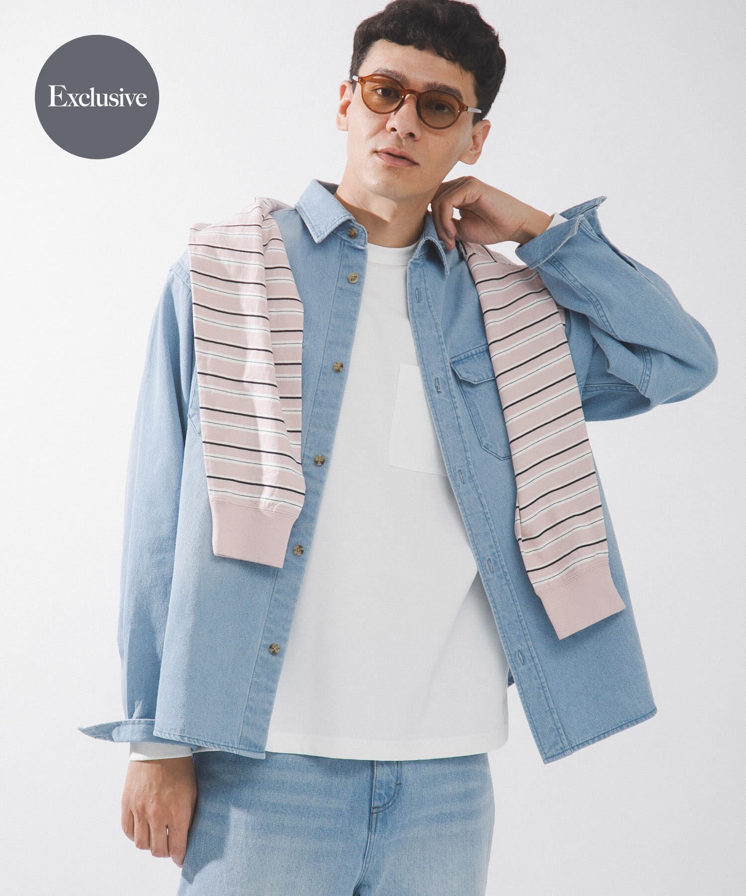 Sonny Label 「『別注』RED KAP&times;Sonny Label　デニムシャツ」|シャツ・ブラウス|インディゴブルー