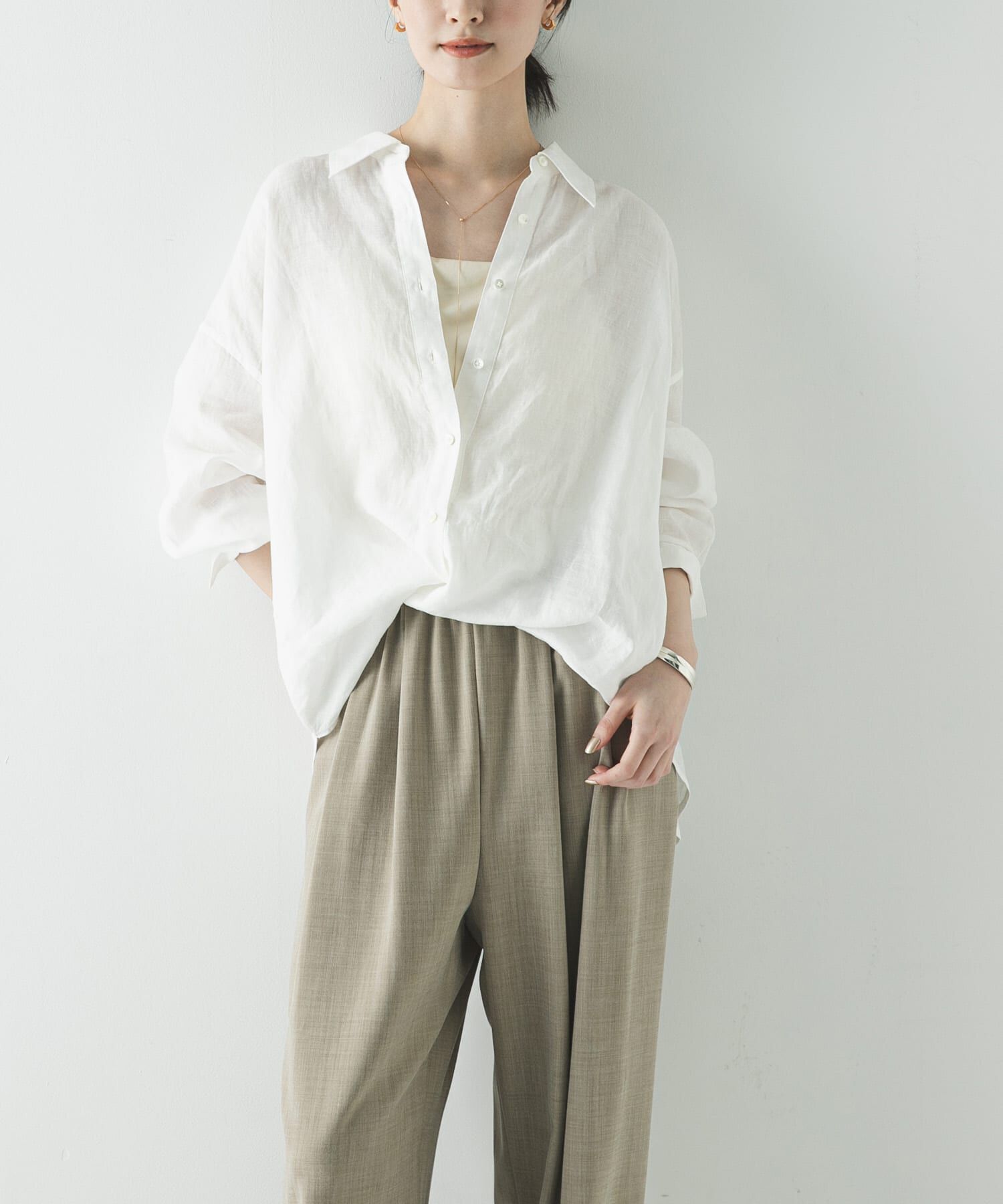 URBAN RESEARCH「リネン2WAYシャツ」|シャツ・ブラウス|