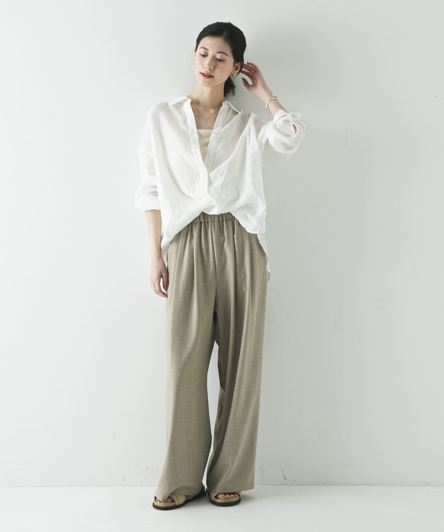 URBAN RESEARCH「リネン2WAYシャツ」|シャツ・ブラウス|