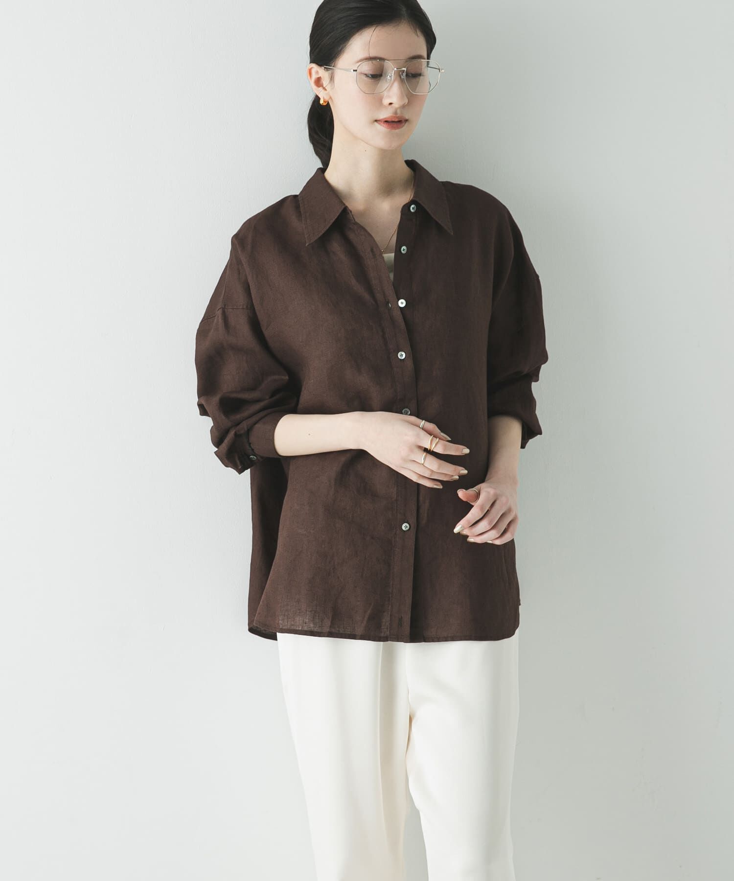 URBAN RESEARCH「リネン2WAYシャツ」|シャツ・ブラウス|