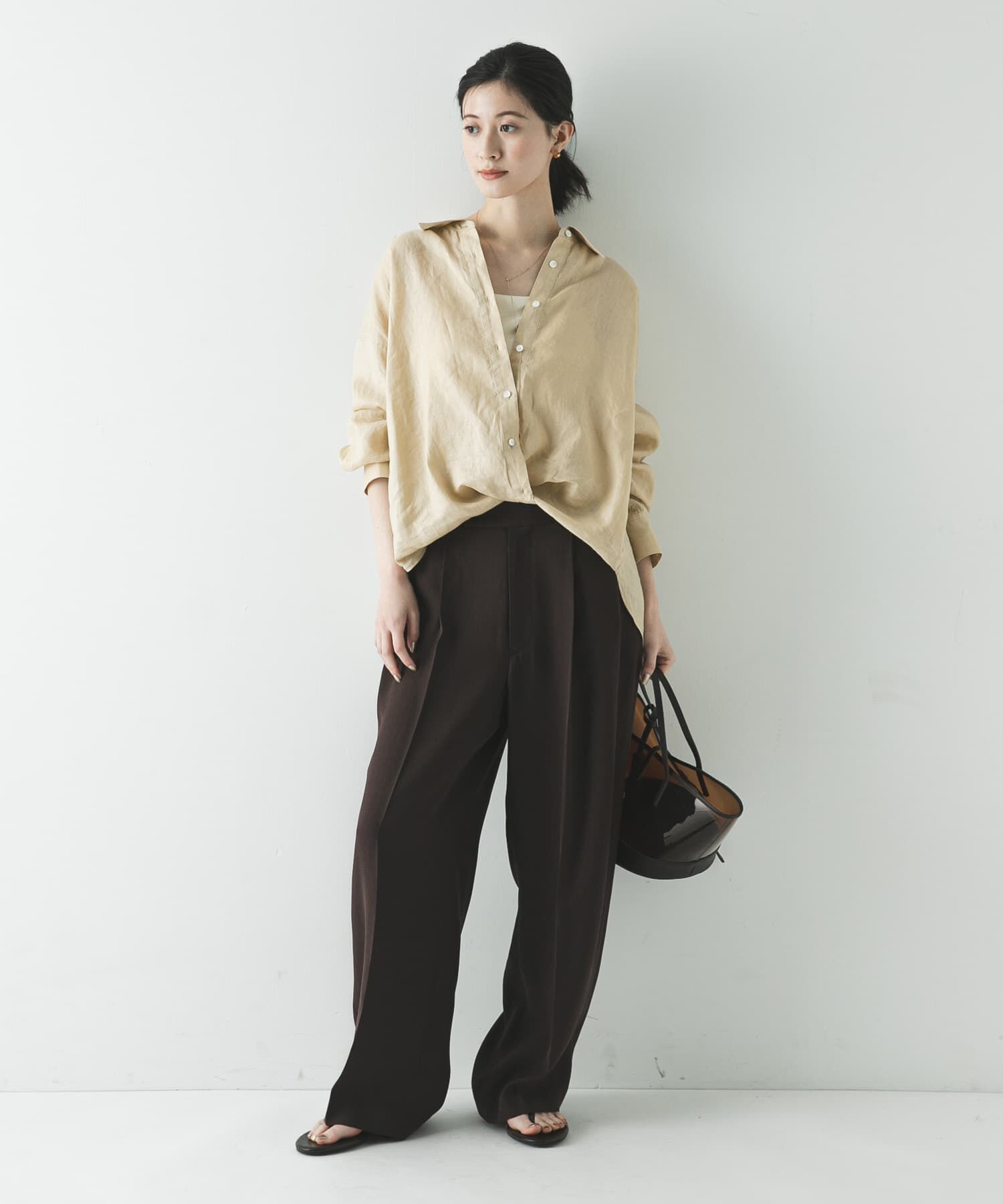 URBAN RESEARCH「リネン2WAYシャツ」|シャツ・ブラウス|