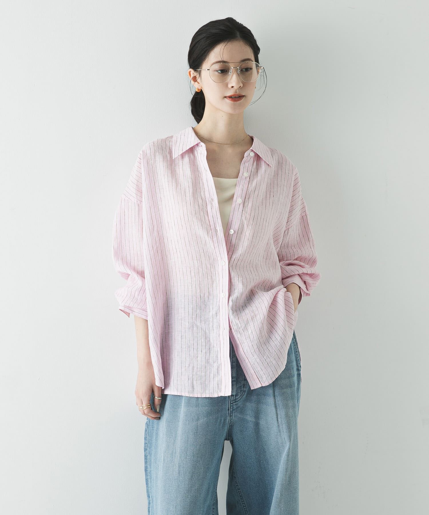 URBAN RESEARCH「リネン2WAYシャツ」|シャツ・ブラウス|