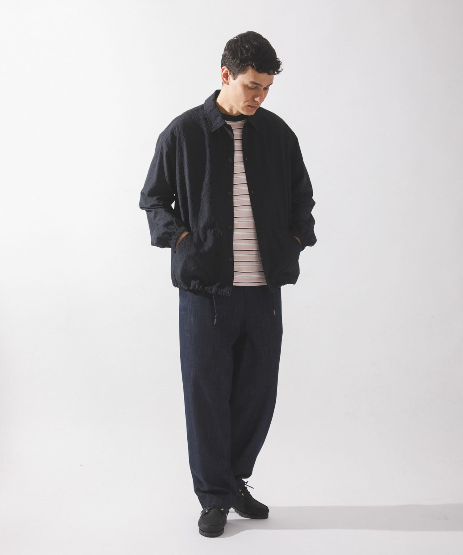 Sonny Label 「シアサッカーコーチジャケット」|ブルゾン・スタジャン|