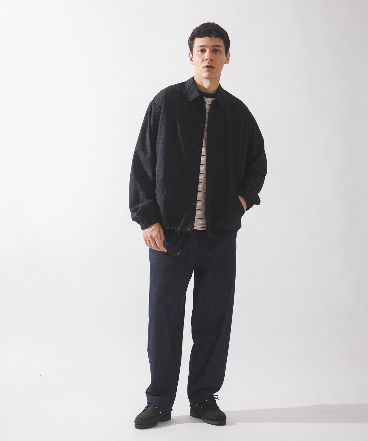 Sonny Label 「シアサッカーコーチジャケット」|ブルゾン・スタジャン|