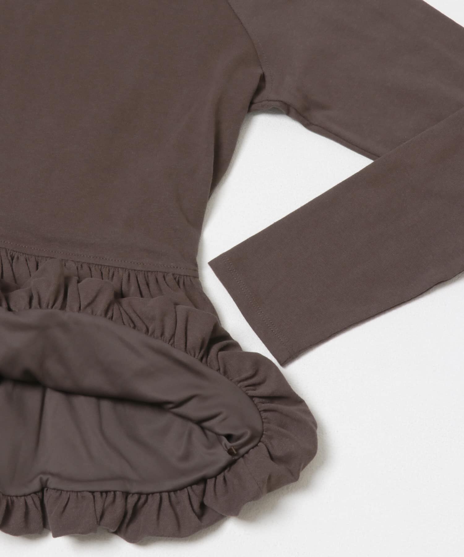  「ピーチスキンバブルヘムトップス」|Tシャツ・カットソー|