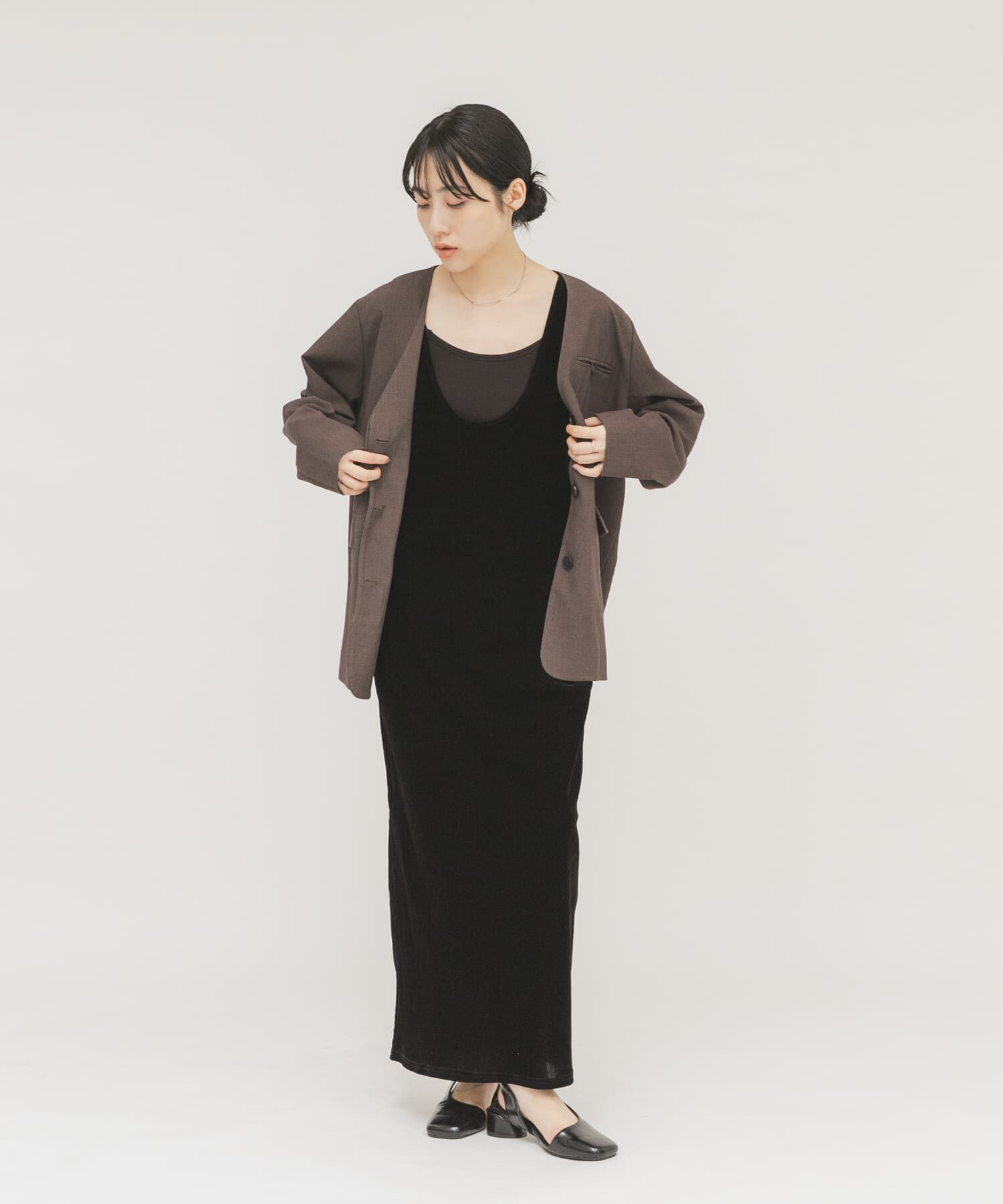  「2WAYベロアワンピース」|ワンピース|