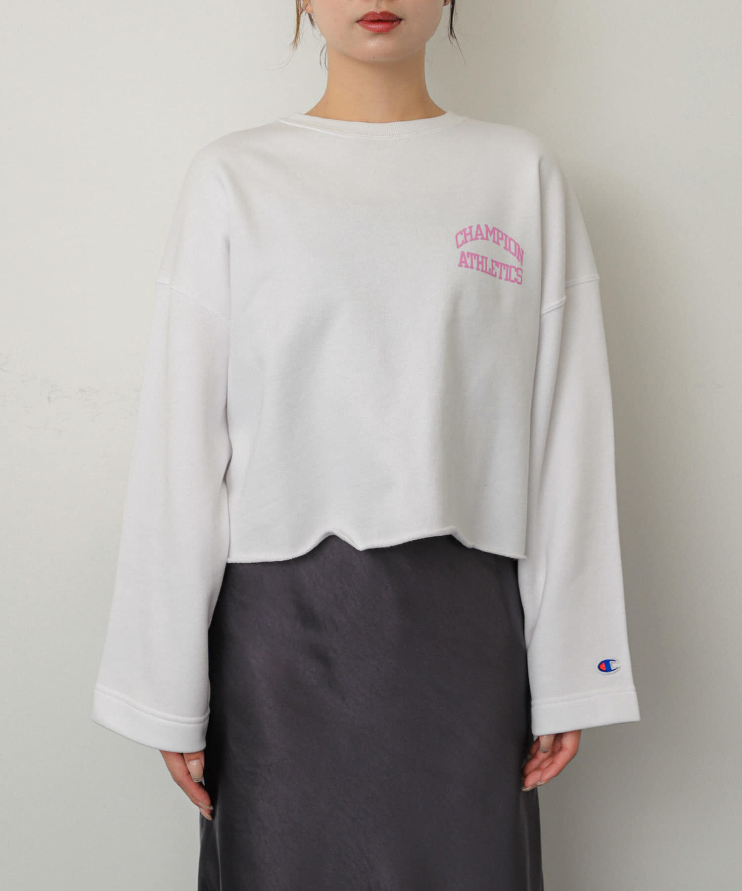 SENSE OF PLACE by URBAN RESEARCH「『別注』Champion&times;SENSE OF PLACE　カットオフスウェット」|スウェット・ジャージ|