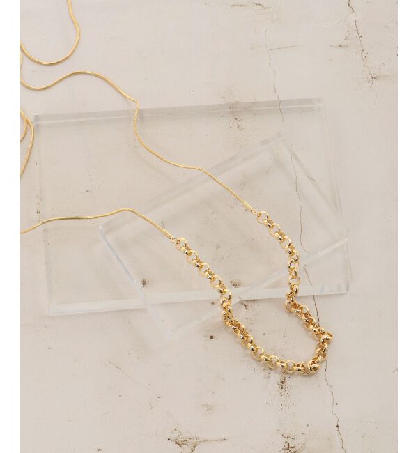 le.coeur blanc「ハーフチェーンスライドネックレス」|ネックレス|